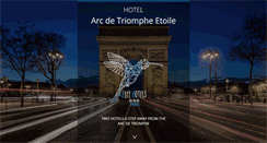 Desktop Screenshot of hotelarcdetriompheetoile.com